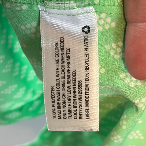 Merona Green Long Sleeve Button Down Shirt with Notched Collar - Picture 6 of 6